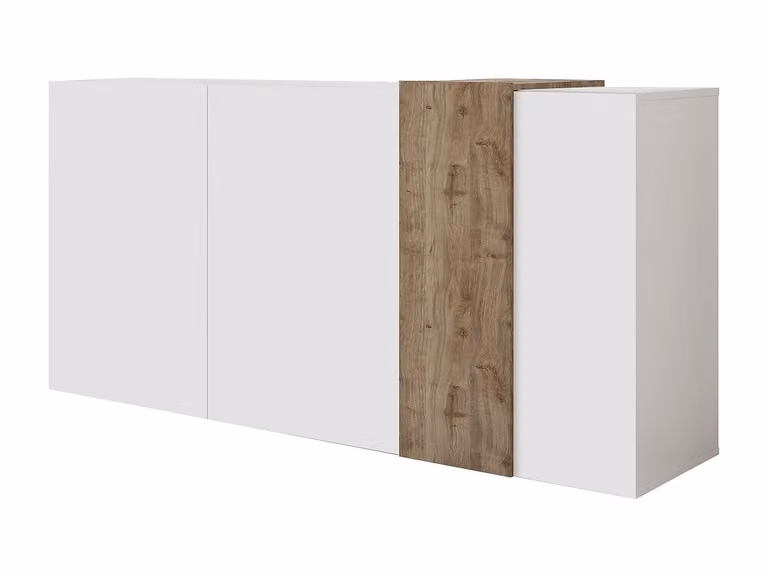 Aparador moderno de Vente-Unique en color blanco y beige