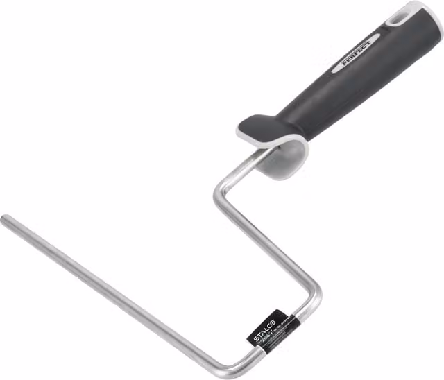 Soporte para rodillo de pintura Stalco 180 de color plata con diámetro de 8 mm para pinturas base solvente