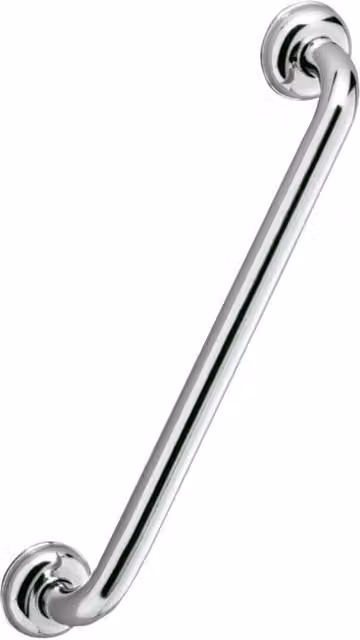 Asidero para baño liso Beltrán de acero inoxidable en color plata cromado