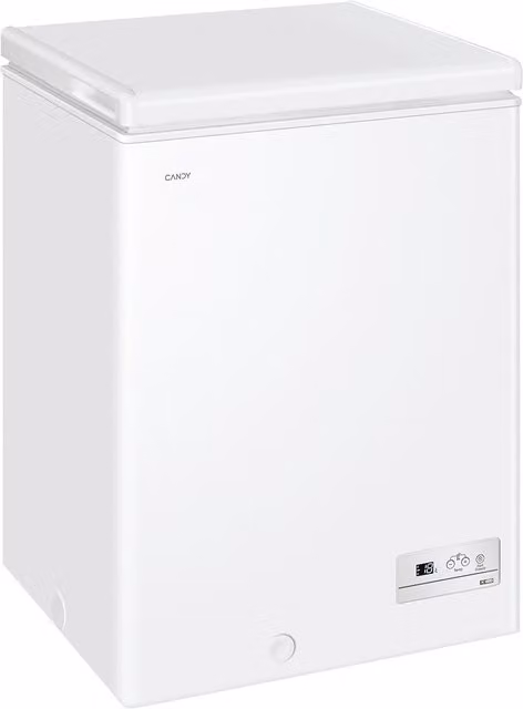 Congelador horizontal independiente Candy CHAE 1002E de 97 l, tecnología estática, color blanco, Altura: 84.5 cm