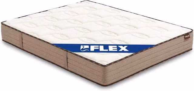 Colchón Viscoelástico Flex Vanguard Visco Flex de Espuma con Regulación de Temperatura, Color Blanco, An/P/Al: 90 x 200 cm