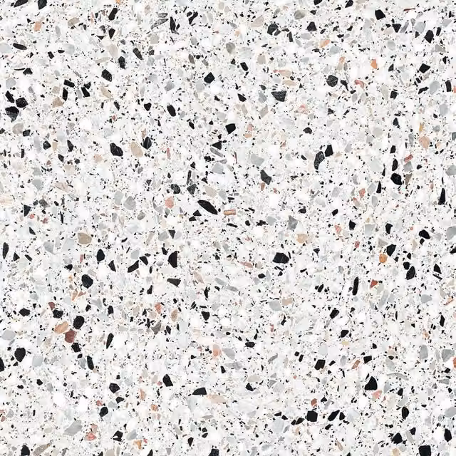 Gres porcelánico efecto piedra terrazzo blanco SO-TILES An/P: 60 x 60 cm