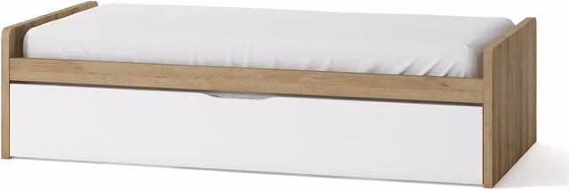 Cama nido Mio de El Corte Inglés con costados bajos y cajones en blanco o marrón