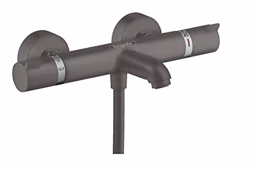 Termostato de bañera Hansgrohe Ecostat Comfort con acabado níquel cepillado y función de seguridad de parada