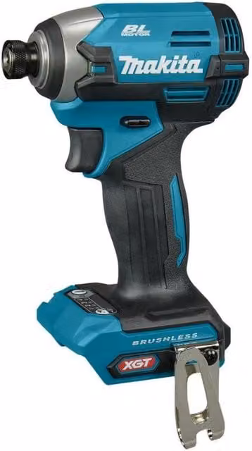Destornillador de impacto Makita 40V azul de aluminio sin batería ni cargador