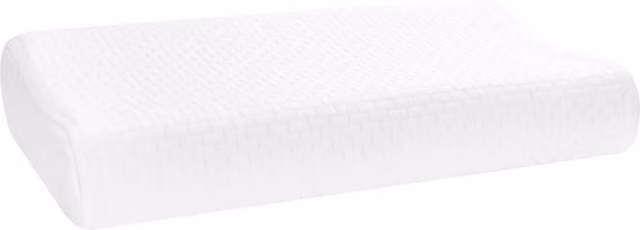 Almohada de espuma viscoelástica vidaXL blanca de firmeza media, An/P/Al: 80 x 40 x 12,5 cm
