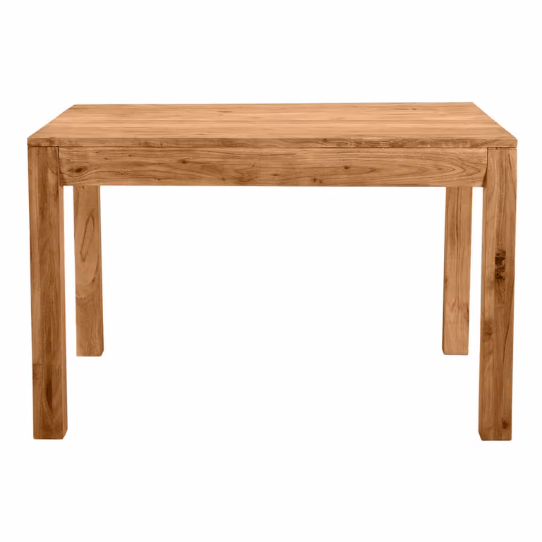 Miliboo Mesa de comedor extensible de acacia en color marrón y beige