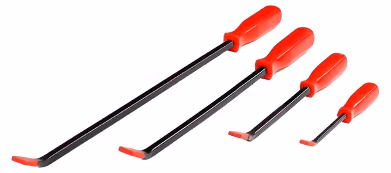 Juego de 4 varillas de empuje Northix multicolor con longitudes de 200 a 600 mm