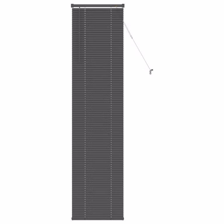 Persiana veneciana vidaXL de PVC en color gris plateado, An/Al: 50 x 213 cm, 25 mm