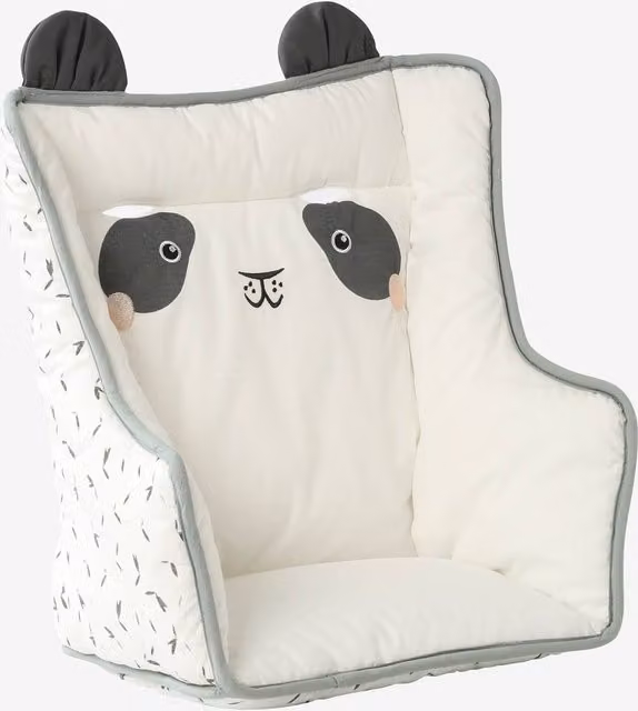Cojín de silla alta VERTBAUDET blanco con motivos para niños de algodón y poliéster