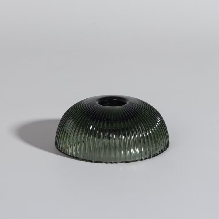 Portavelas redondo de vidrio verde para tealight de Maisons du Monde