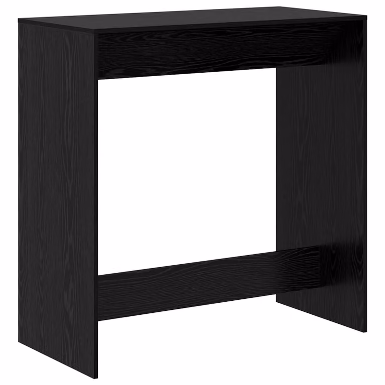 Mesa de bar moderna vidaXL de madera de ingeniería MDF en color negro, An/P/Al: 102 x 50 x 103,5 cm
