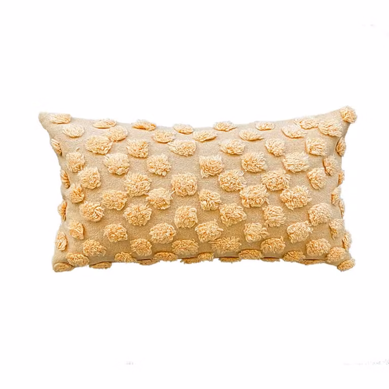 Funda de cojín de algodón Mevak Living color melocotón An/Al: 30 x 50 cm