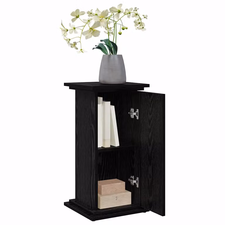Soporte de exhibición moderno vidaXL de madera en color roble negro An/P/Al: 31 x 30 x 60 cm