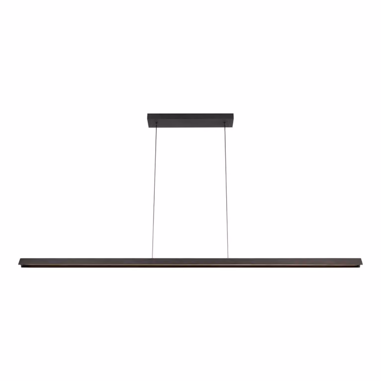 Lámpara colgante Lucide de madera y metal en color negro con LED integrado y regulable