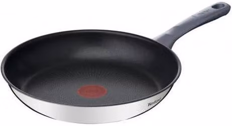 Sartén Tefal Daily Cook de acero inoxidable con revestimiento antiadherente, color negro y plata, Diámetro: 28 cm