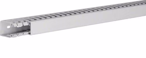 Canal de cableado Hager en plástico color gris, modelo HA740025, An/P/Al: 40 x 25 mm