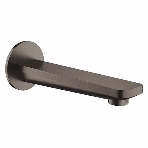 言い口 Grohe Lineare de montaje en pared para bañera con salida de 17 cm en color gris grafito cepillado (13383AL1)