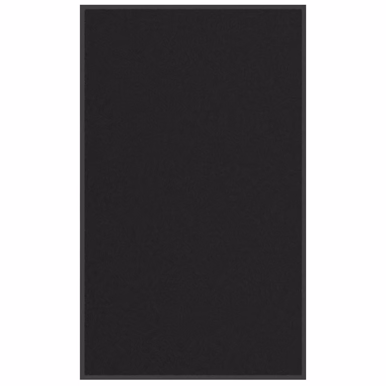 Felpudo antideslizante vidaXL negro de polipropileno y PVC, An/P: 90 x 150 cm