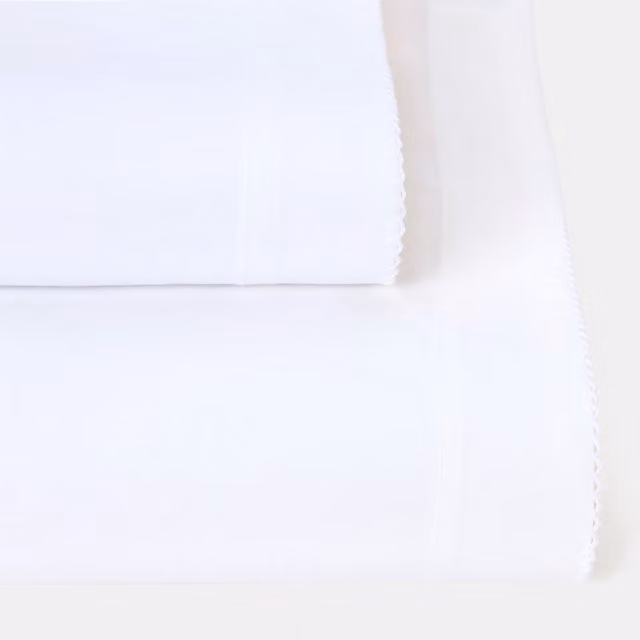 Juego de sábanas Cotton Juice Baby Home Básico de 2 piezas en algodón blanco para bebés