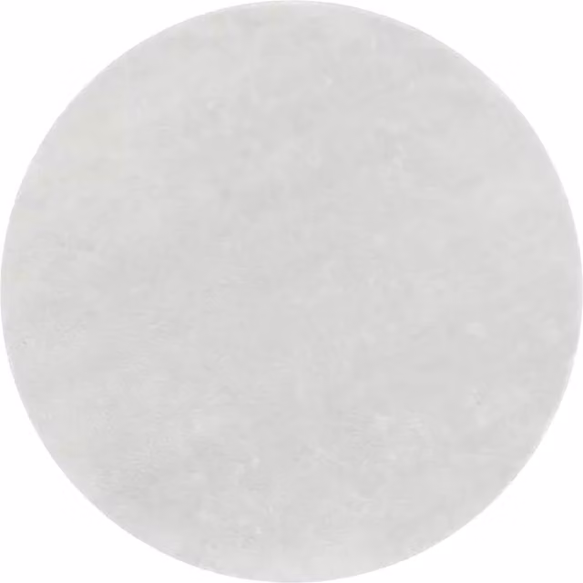 Alfombra Calissa redonda de color plata, lavable y antideslizante, Diámetro: 160 cm