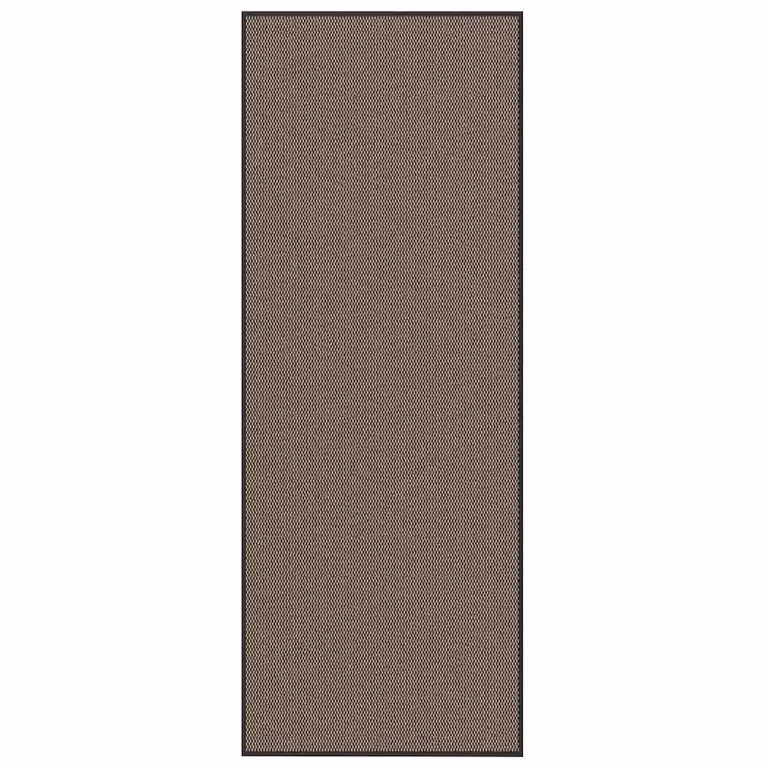 Felpudo antideslizante vidaXL marrón de polipropileno y PVC, An: 115 cm, Al: 300 cm