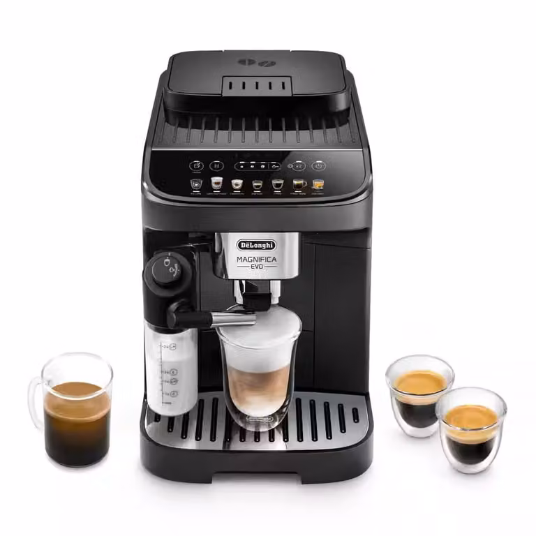 Cafetera automática De'Longhi Magnifica Evo en color plata y negro