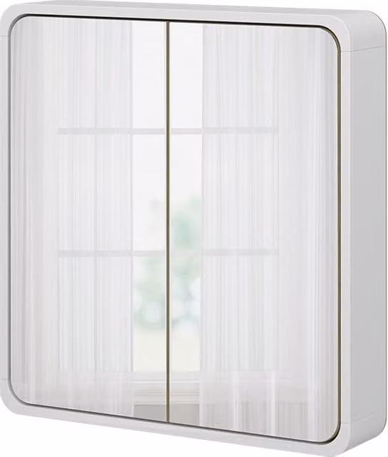Armario de baño con espejo Vicco Arla en blanco y roble de 60 x 60 cm