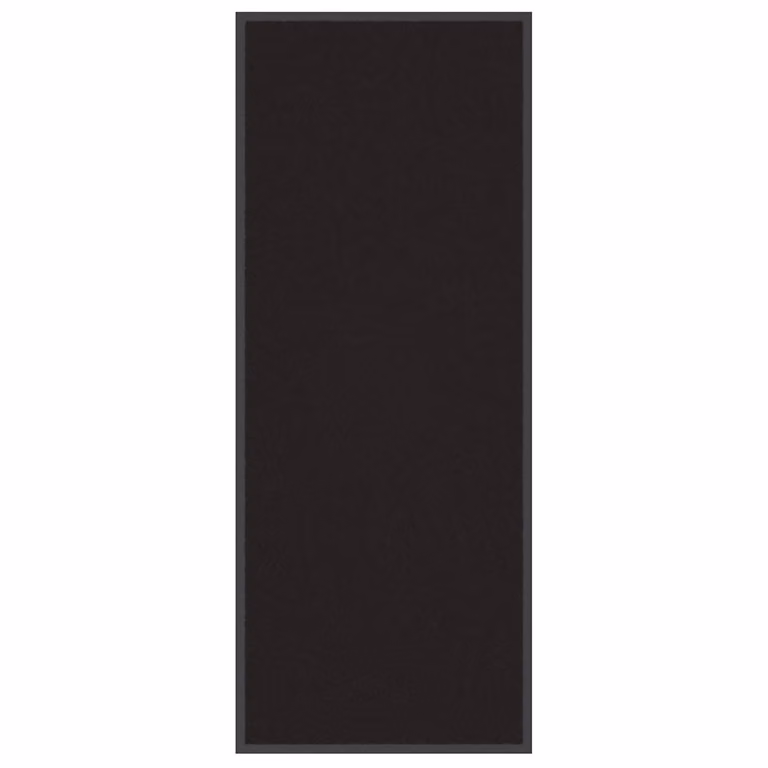 Felpudo antideslizante vidaXL negro de polipropileno y PVC, An/P: 60 x 150 cm