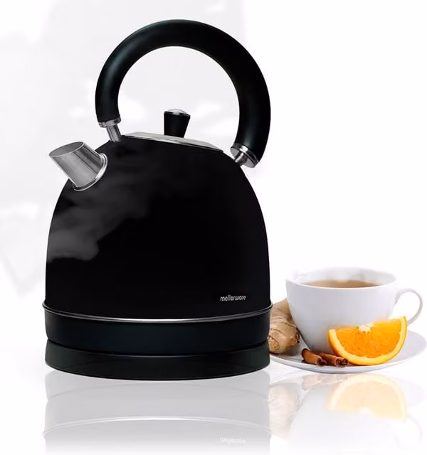 Hervidor Mellerware SPRING Negro con apagado automático