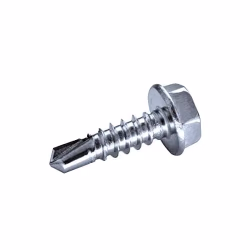 Pack de 1000 tornillos autoperforantes Goebel de acero inoxidable color plata con cabeza hexagonal de 4,2 x 13,0 mm