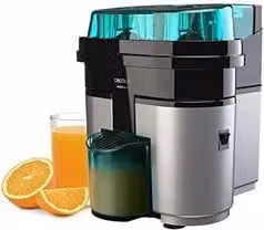 Exprimidor eléctrico Cecotec Essentialvita Twice Black de 90 W con doble cabezal y capacidad de 500 ml en color negro