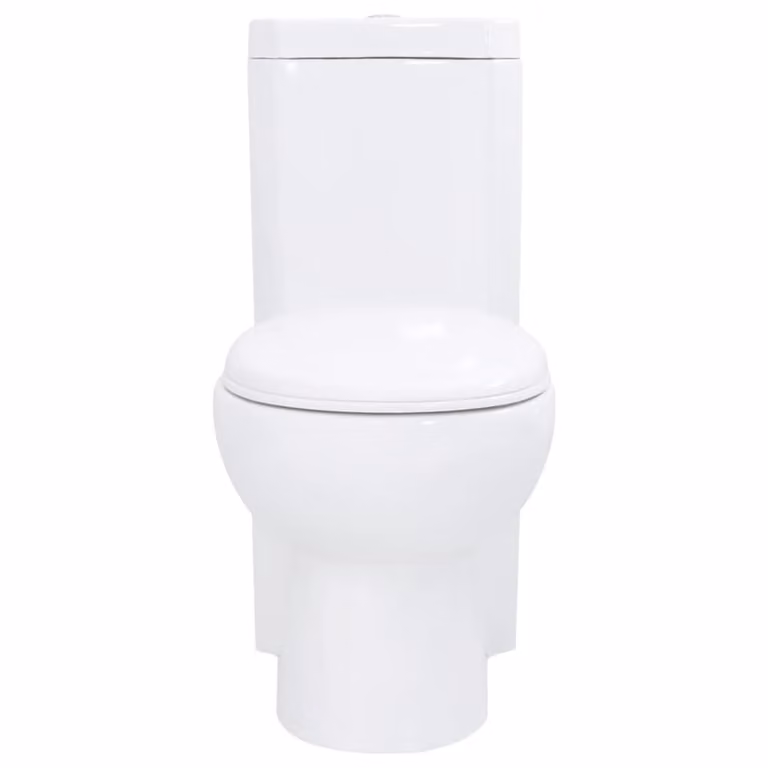 Inodoro de esquina Maison Chic en cerámica blanca con cierre suave An/P/Al: 37 x 68 x 78 cm