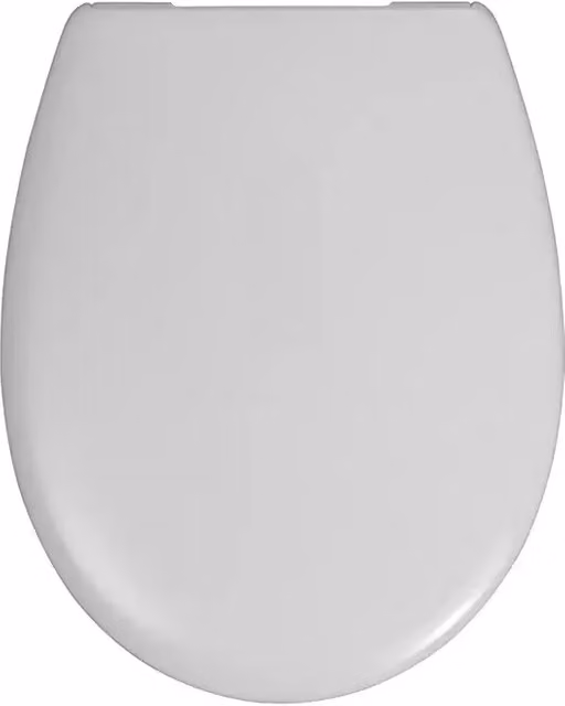 Tapa de WC La Digue oval de plástico blanco con cierre suave y sistema de liberación rápida