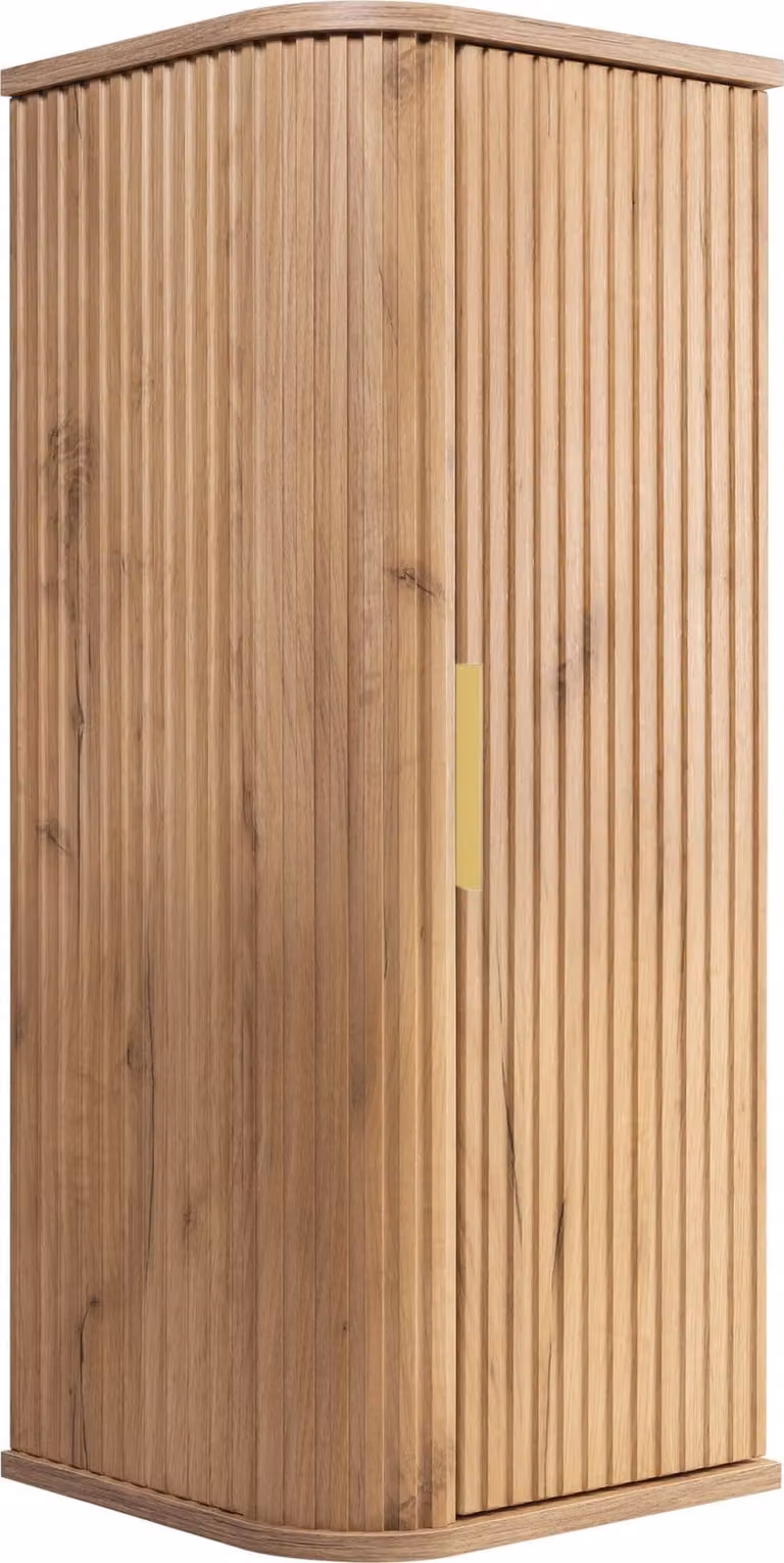 Mueble de baño moderno de roble Craft con tirador dorado de 3E 3xE living.com, An/P/Al: 79 x 35,5 x 31,5 cm