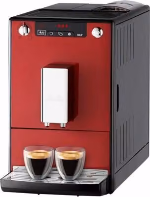 Cafetera Superautomática Melitta Caffeo Solo E950-104 con Molinillo Integrado, 1400W, Rojo