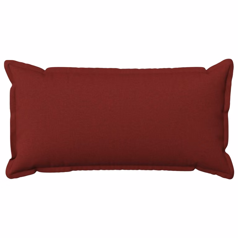 Set de 6 fundas de almohada HOUTEN de vidaXL en color rojo vino, An: 40 cm, Al: 80 cm