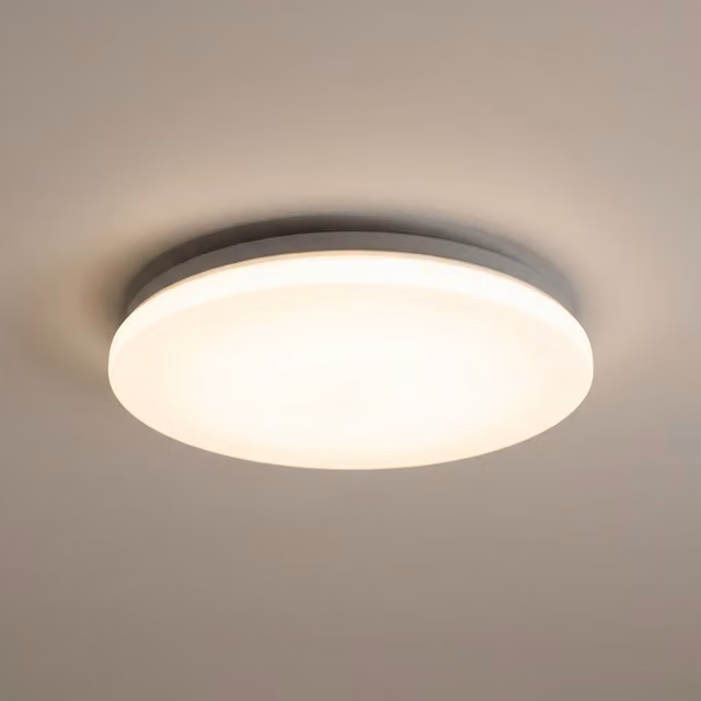 Plafón LED redondo Rabalux de 24W en color blanco con luz blanca fría 4000K y protección IP44