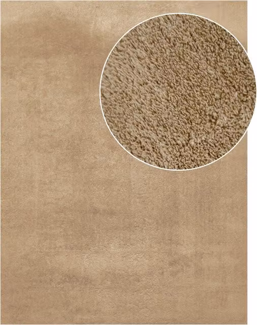 Alfombra Calissa beige de fibras sintéticas, An/P: 100 x 200 cm