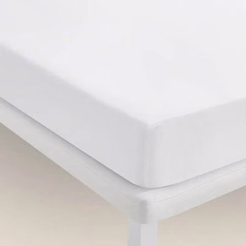 Protector de colchón Pikolin Home impermeable e hipertranspirable de lyocell en color blanco An/P/Al: 150 x 200 cm