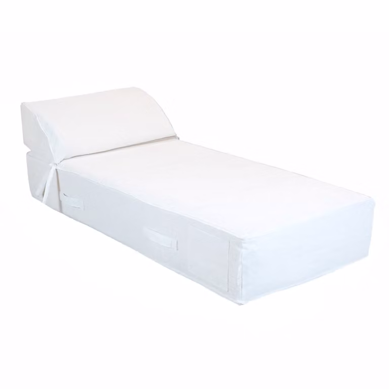 Diván de 1 plaza MX HOME en color blanco rafia con tejido para exterior