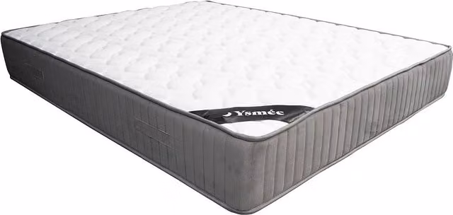 Colchón híbrido de espuma HR y látex de la marca ysmée en color blanco, con tratamiento antibacterial y grosor de 30 cm, An/P: 160 x 200 cm