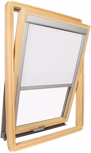 Estor térmico aislante AvosDim tipo honeycomb compatible con ventana de tejado Velux M06 blanco