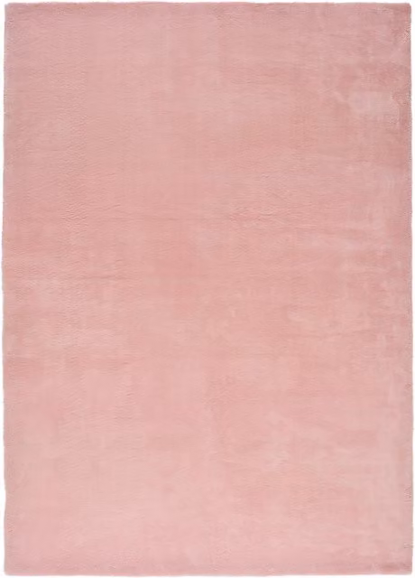 Alfombra rectangular moderna Atticgo rosa de poliéster para dormitorio 60 x 110 cm