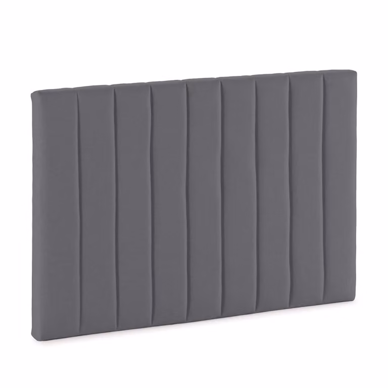 Cabecero tapizado HOMN de diseño moderno en color gris con An/P/Al: 90 x 60 x 5 cm