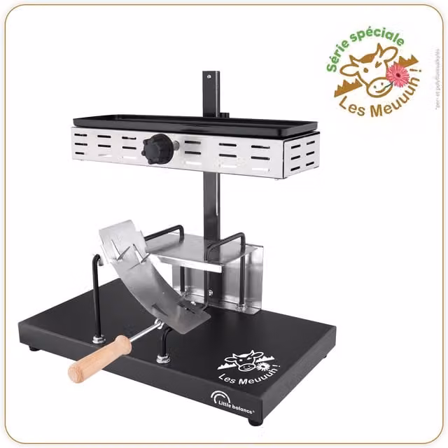 Raclette Little Balance Savoyarde de 850 W para 6 personas en acero inoxidable y color plata o negro