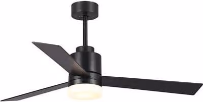 Ventilador de techo Blaupunkt con luz LED y mando a distancia, color negro, 65W
