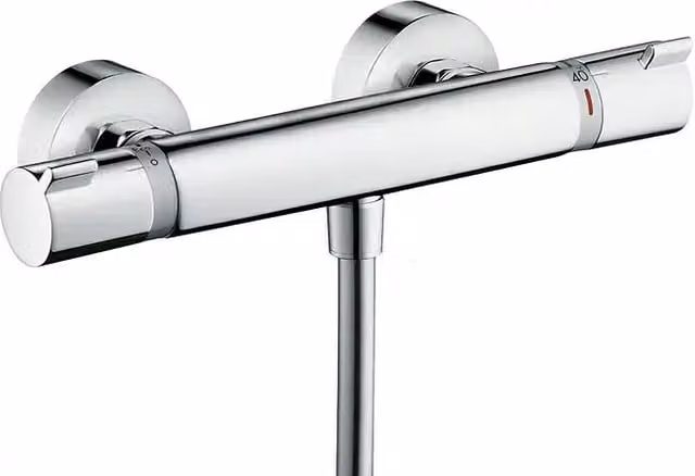 Mezclador termostático de ducha Hansgrohe Ecostat Comfort en cromo con ahorro de agua y seguridad térmica