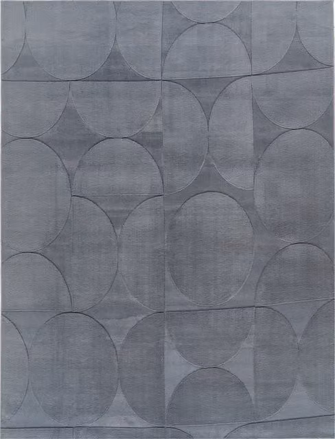 Alfombra de piel sintética Lelystar de estilo boho y diseño abstracto en color antracita, gris y beige, An/P: 160 x 220 cm
