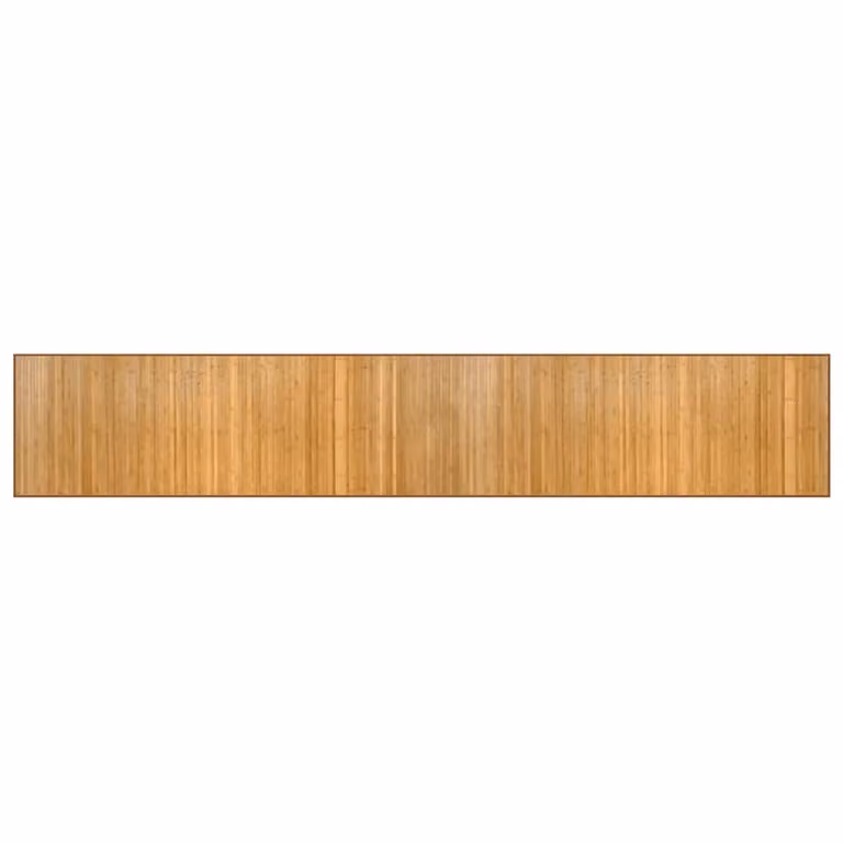 Alfombra rectangular de bambú vidaXL antideslizante color beige y marrón An/P: 70 x 400 cm
